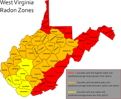 West Virginia Radon Map